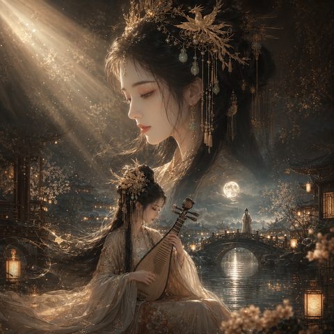 月汀琵琶模板封面